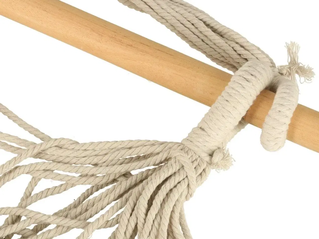 Billede 7 - Hængekøje-stol med fodstøtte – boho loungestol 130 cm, beige