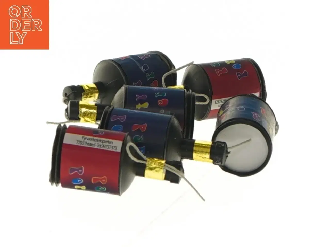 Billede 2 - Party poppers, 6 styk (str. 6 styk, 6 cm)