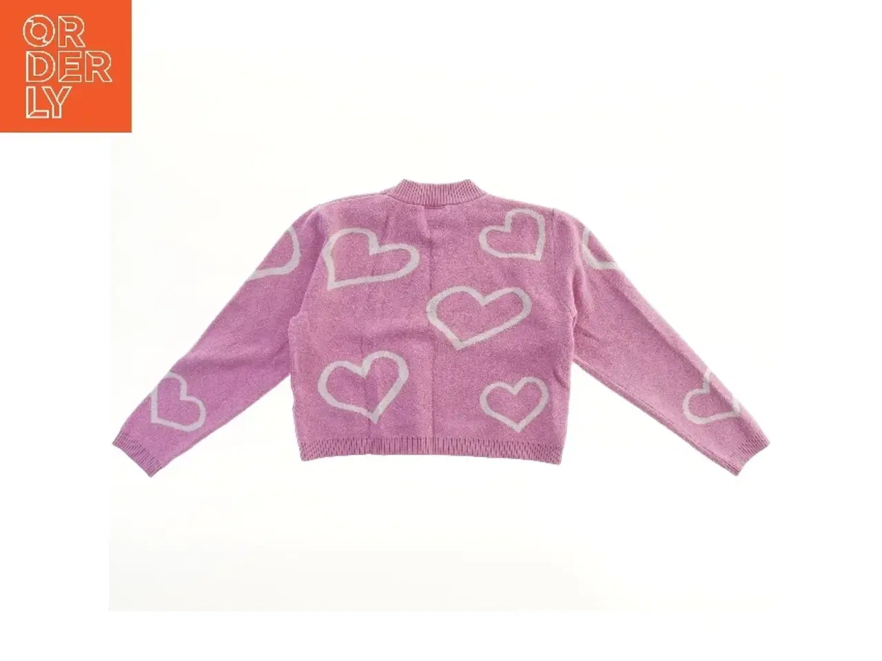 Billede 1 - Striktrøje med hjerteprint fra D-XEL (str. 140)