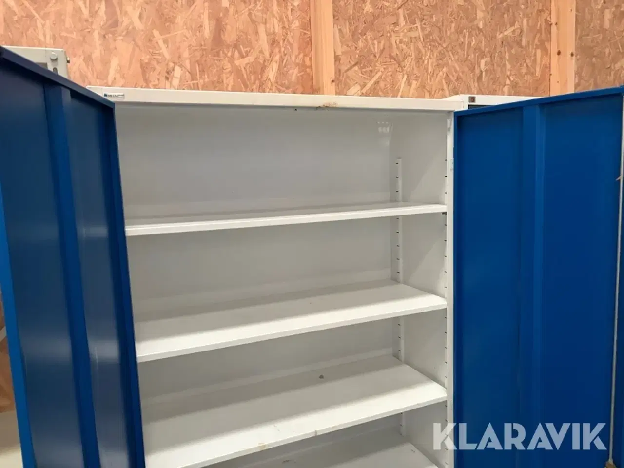 Billede 12 - Værkstedsreoler 3 styk samt 2 styk skabe