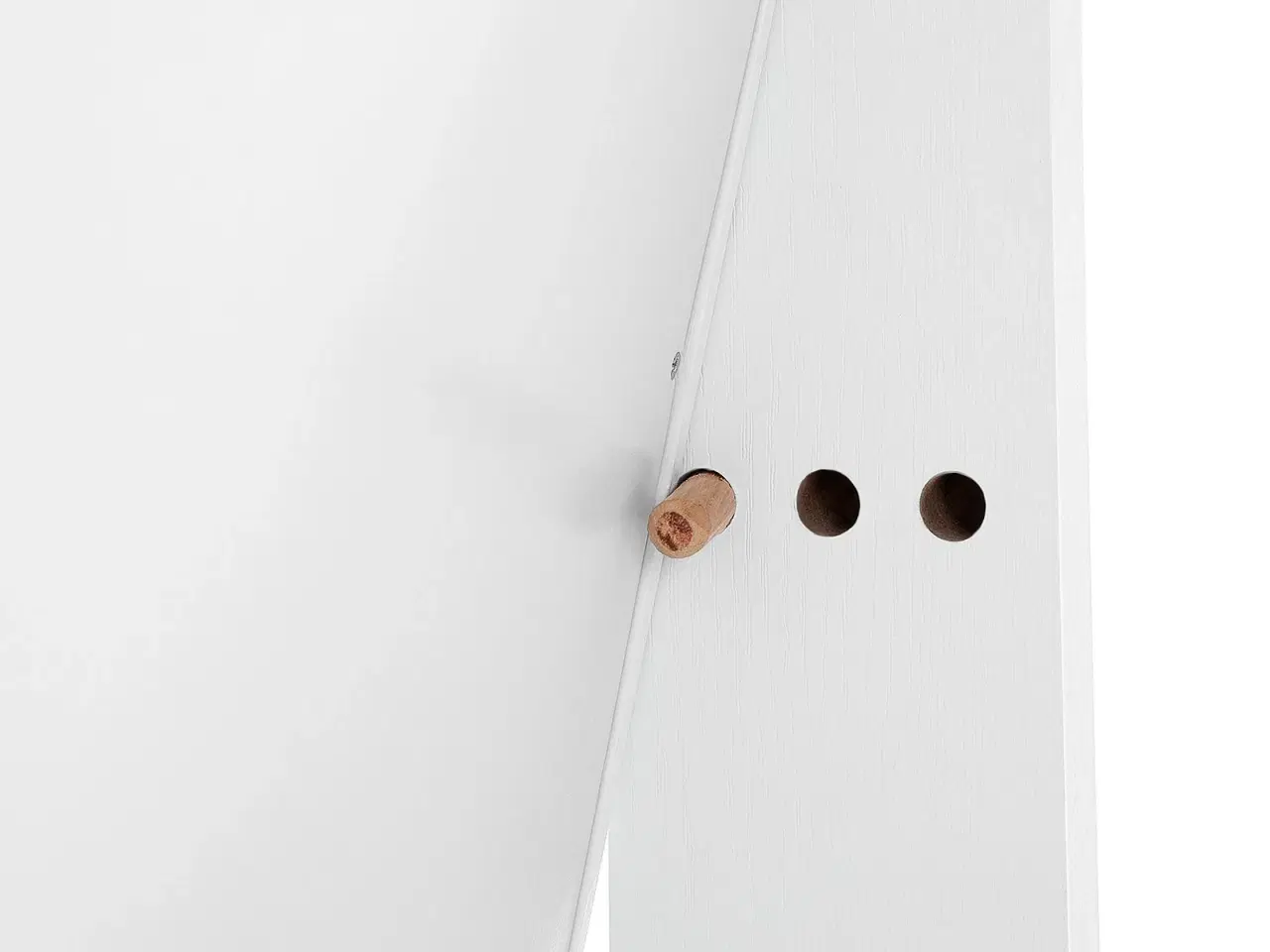 Billede 6 - Smykkeskab med spejl fritstående, låsbart, helkropsspejl, hvid