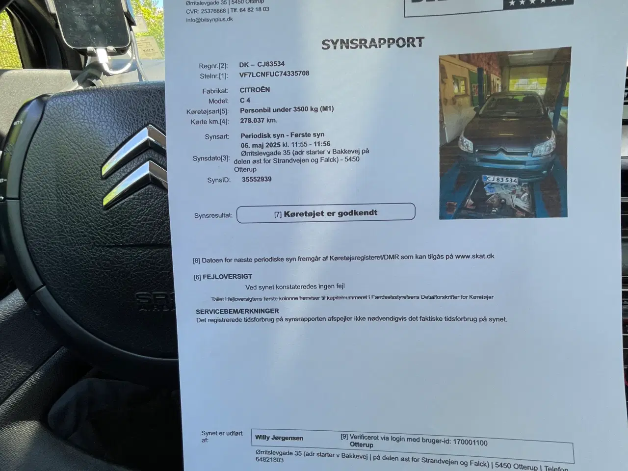 Billede 6 - Citroen C4 1.6 110hk 16v Benzin Nysynet 