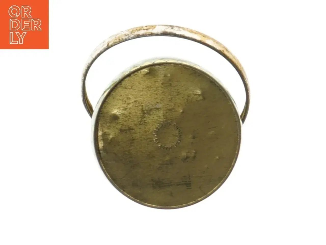Billede 2 - Antik blik dåse med låg (str. Ø 9 cm længde 11 cm)