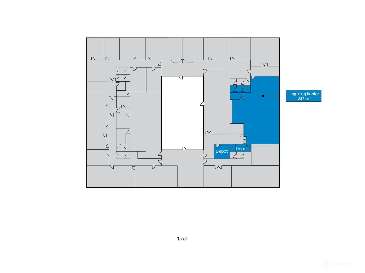 Billede 15 - Lager m. portadgang + kontor + showroom