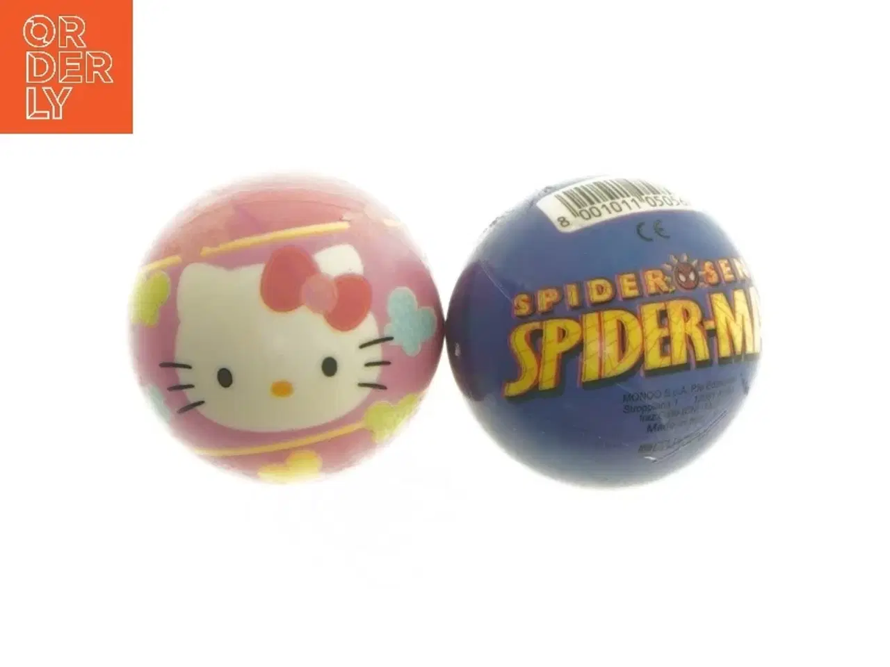 Billede 1 - Bouncing balls med Hello Kitty og Spider-Man design (str. Ø 6 cm)