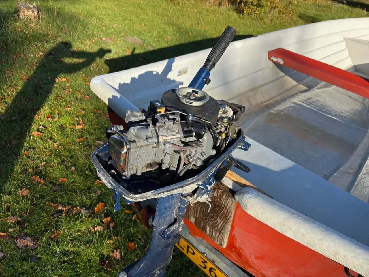 Billede 7 - 13 fods jolle med trailer og Honda motor