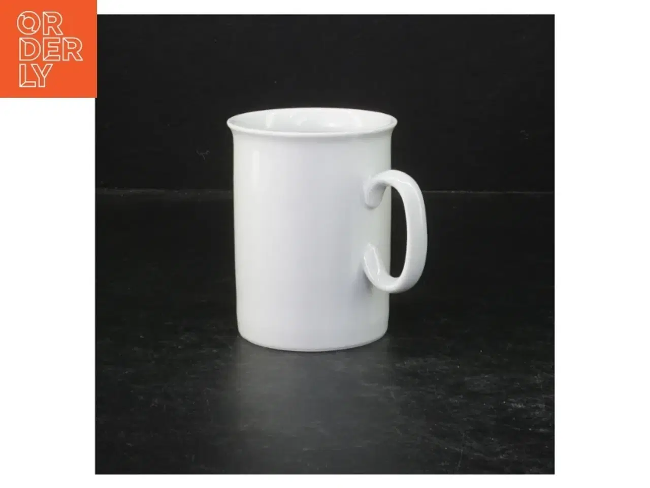 Billede 1 - Hvid porcelænskop (str. Ø. 7,5 cm. længde, 10 cm)