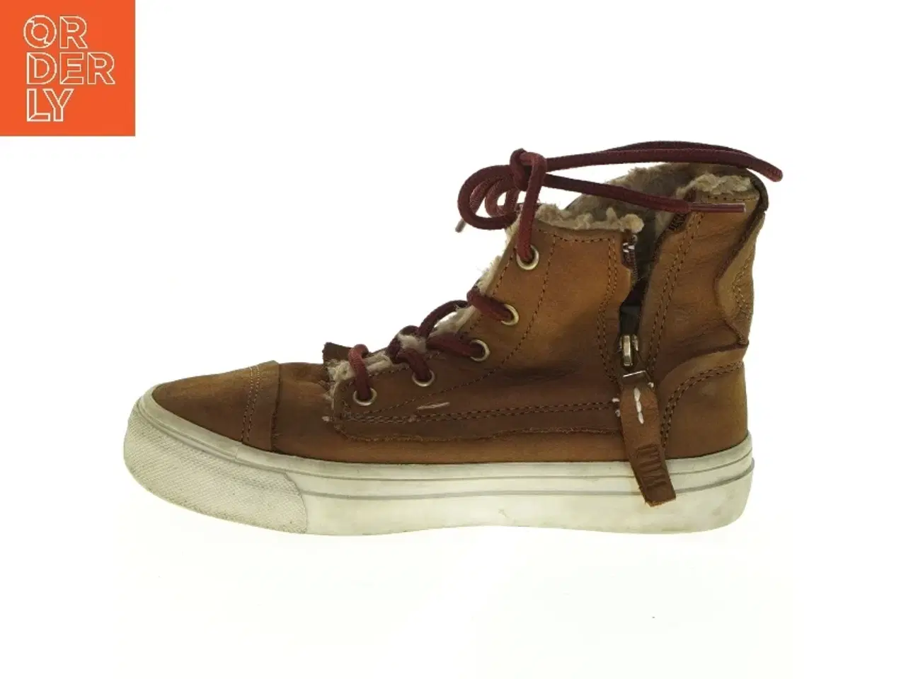 Billede 3 - Brune højtop sneakers med foer fra Zara (str. 28., 29)