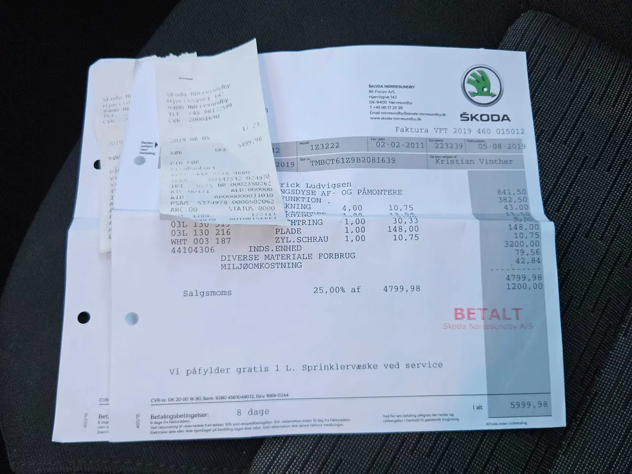 Billede 14 - Skoda Octavia "Nysynet. billig vægtafgift og langt