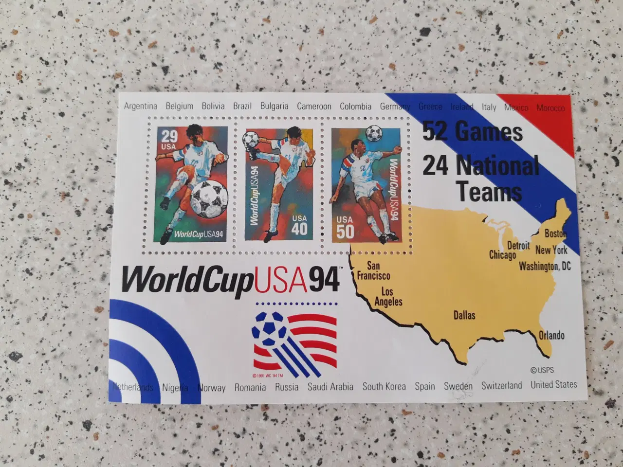 Billede 1 - Frimærker World Cup 94