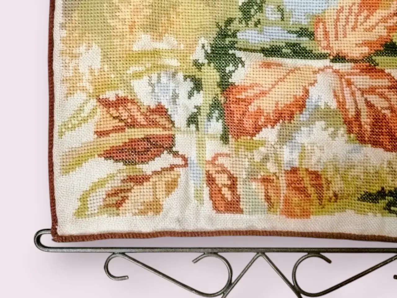 Billede 2 - Stor, smuk vintage gobelin /væg broderi 