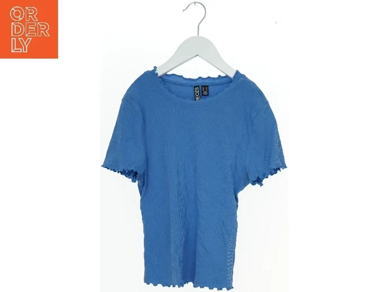 Billede 1 - Blå T-shirt til salg fra Pieces (str. XS)