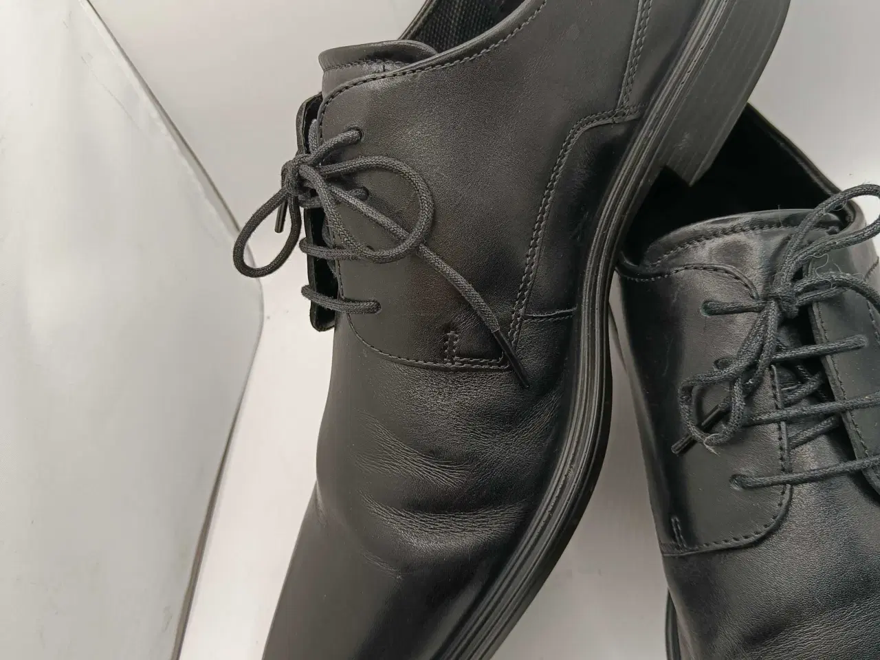 Billede 6 - Ecco sort læder sko 45str