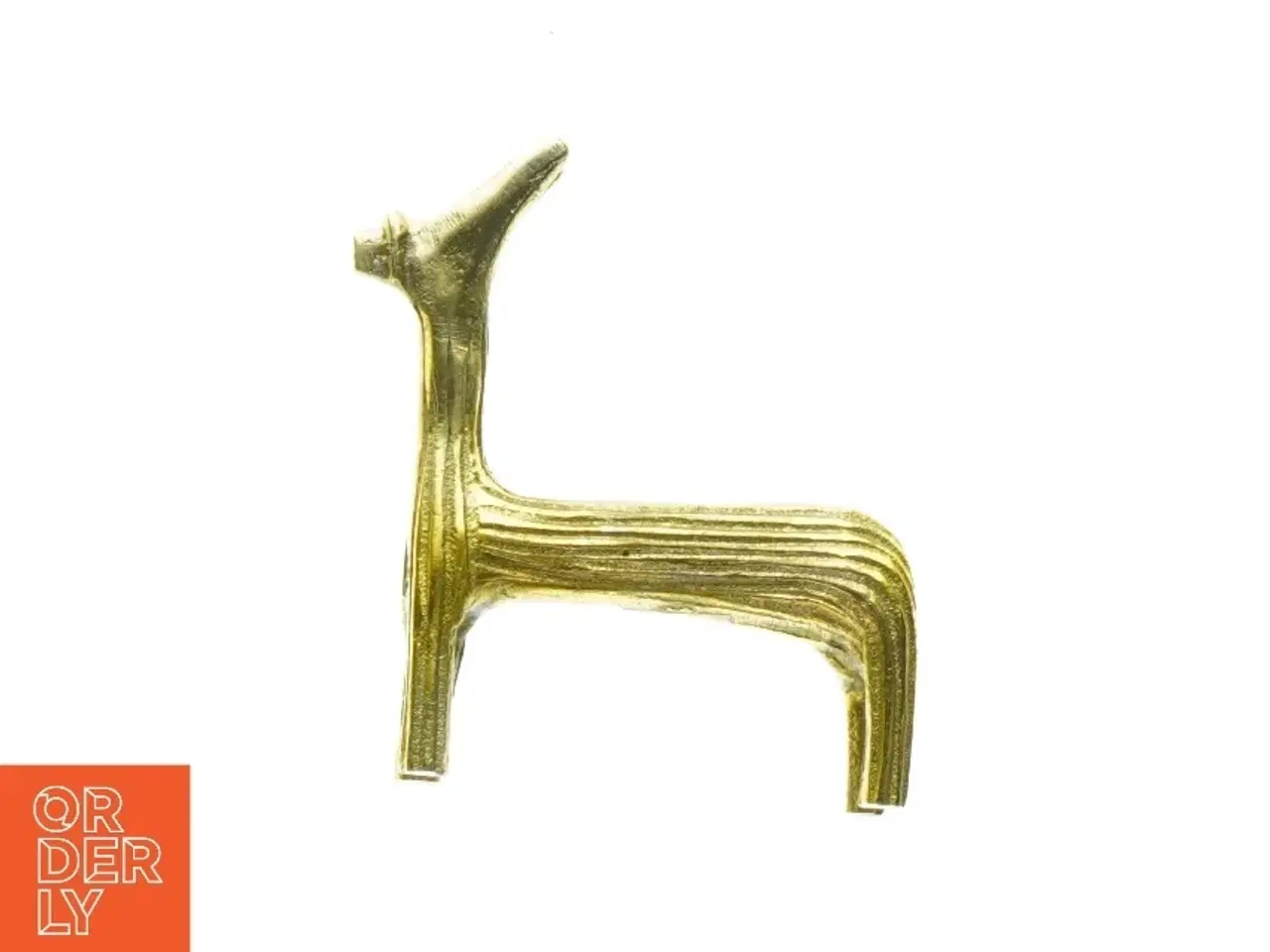 Billede 1 - Guld figur Formet som Hjort (str. L: 10 cm)