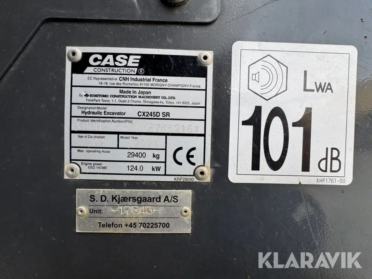 Billede 6 - Gravemaskine Case Excavator CX245D SR