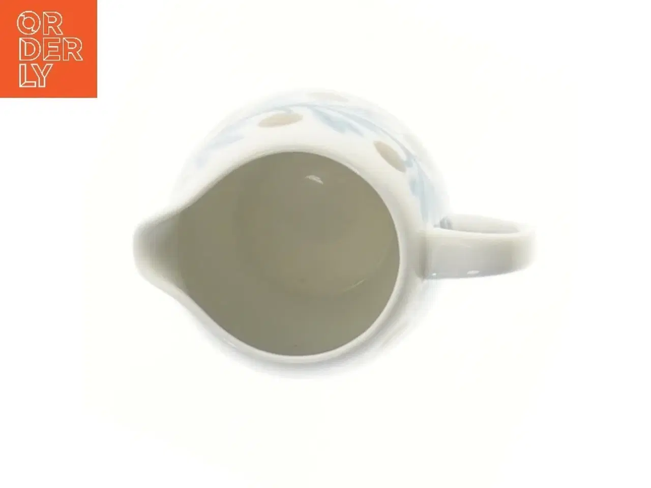 Billede 3 - Flødekande med bladmønster (str. 8 cm)