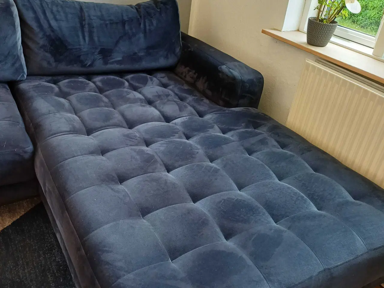 Billede 1 - Sofa me chaiselon lænestol og puf