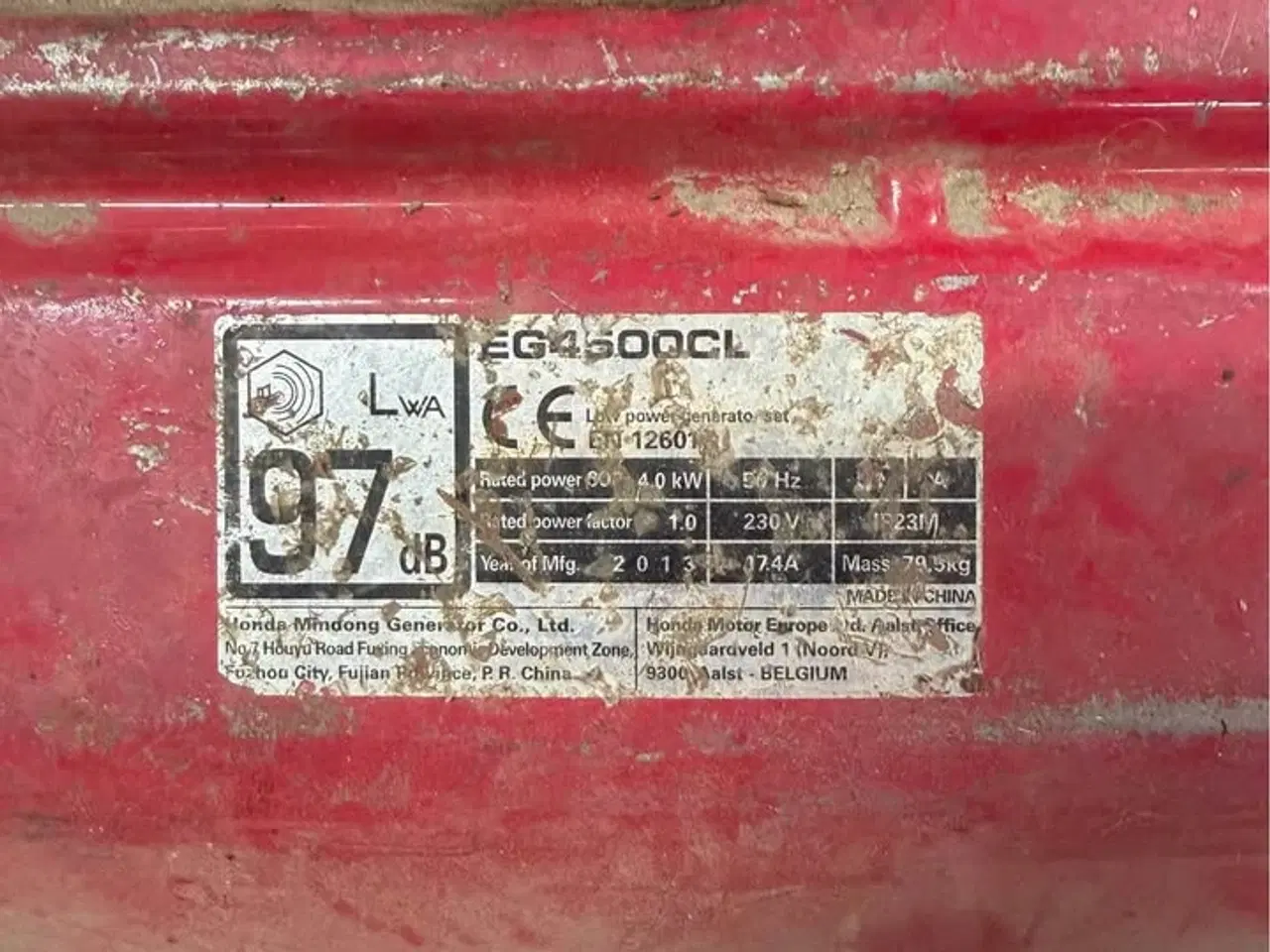 Billede 4 - Honda EG 4500 CL generator 4kw