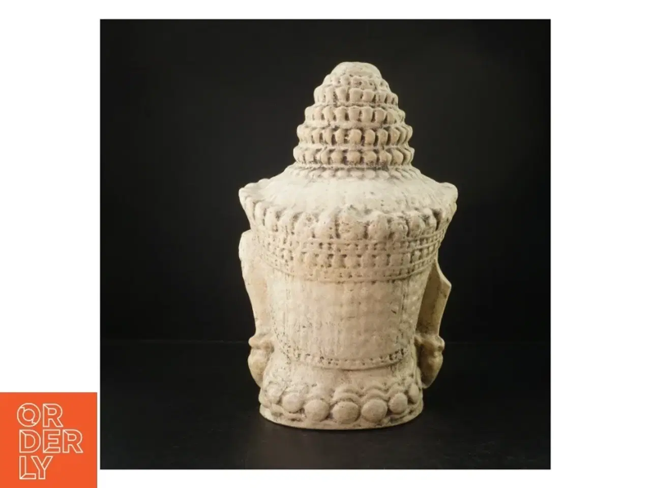 Billede 2 - Stenansigt, asiatisk (str. H. 41 cm)