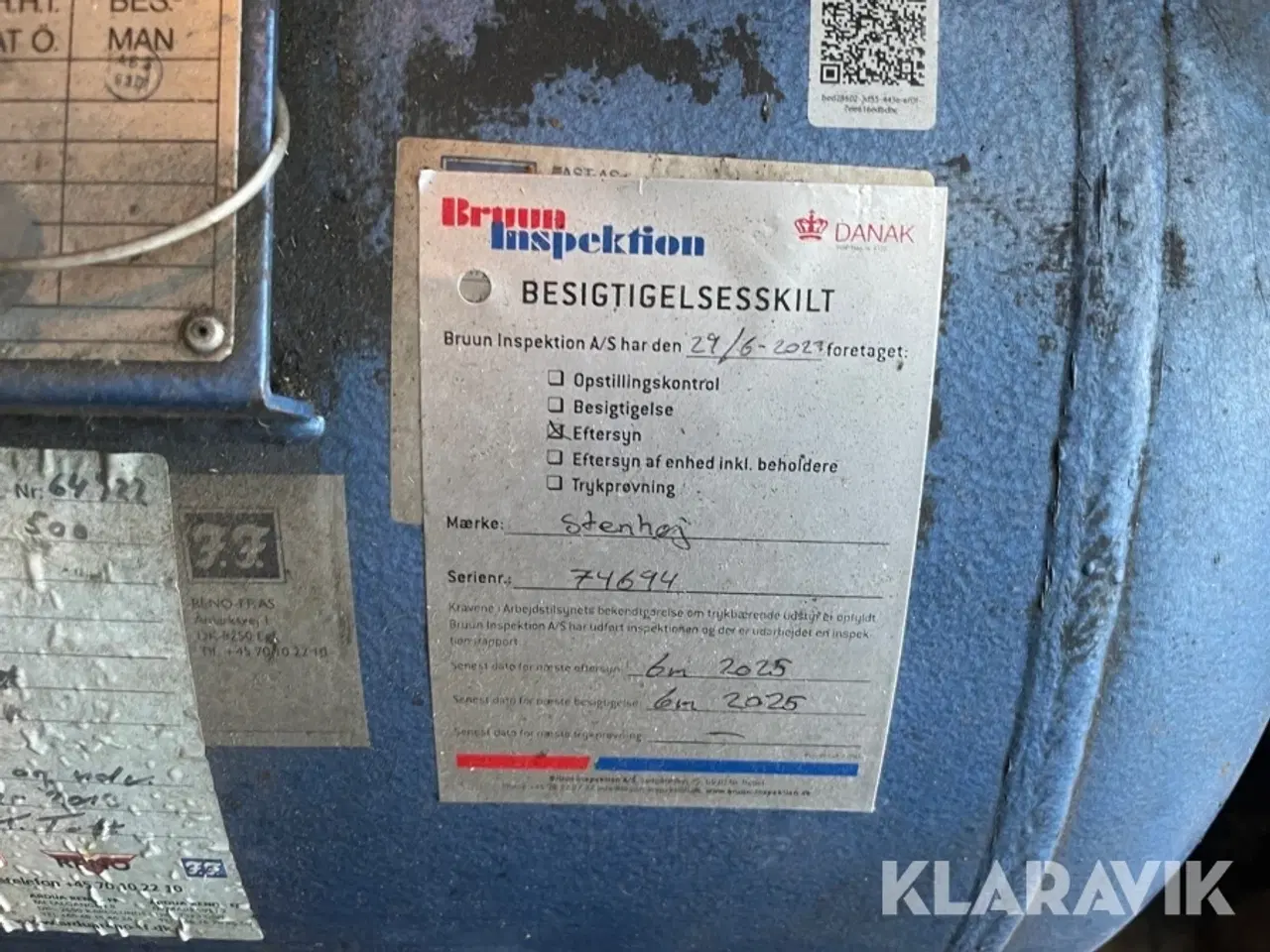 Billede 5 - Kompressor Stenhøj KA112B-500 15 Bar