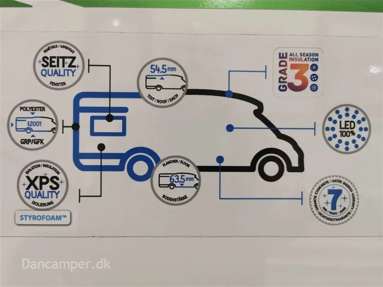 Billede 23 - 2024 - Chausson Titanium 777GA ULTIMATE   Enkeltsenge, lounge, siddegruppe, opredning i siddegruppen. 170HK Aut, markise, solceller mmm