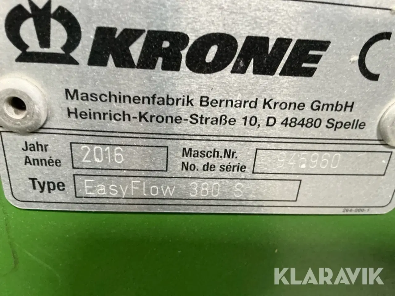 Billede 5 - Pickup til selvkørende snitter Krone Easyflow 380 S