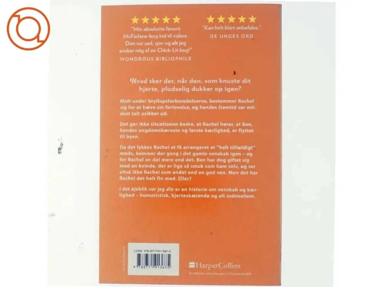 Billede 3 - I det øjeblik var jeg din af Mhairi McFarlane (f. 1976) (Bog)