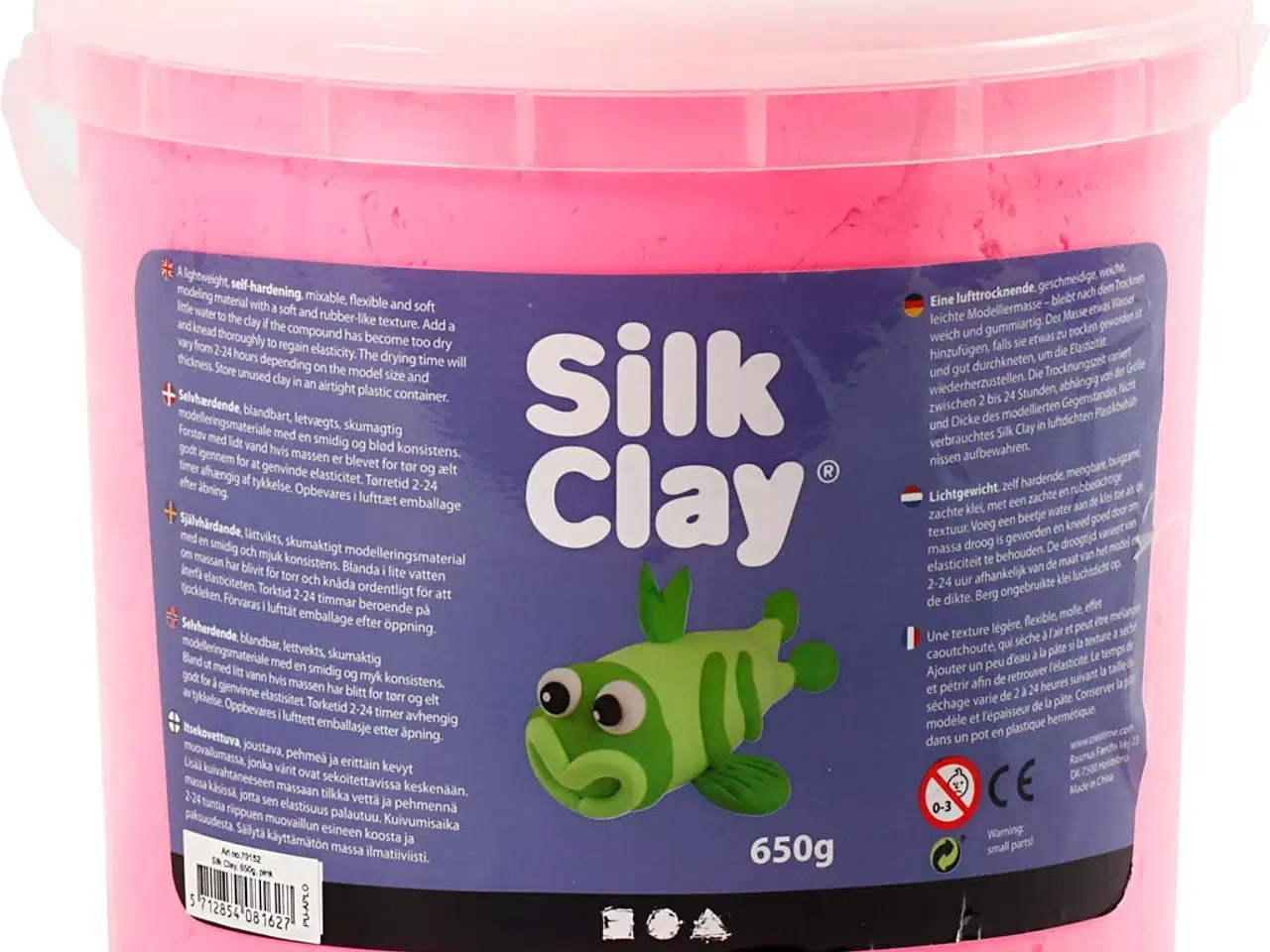 Billede 1 - Silk Clay® Pink 650g - Selvhærdende modelleringsmasse
