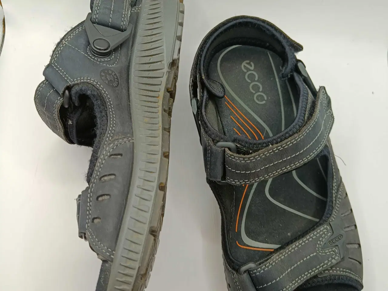 Billede 3 - Ecco sort læder sandaler 41str 