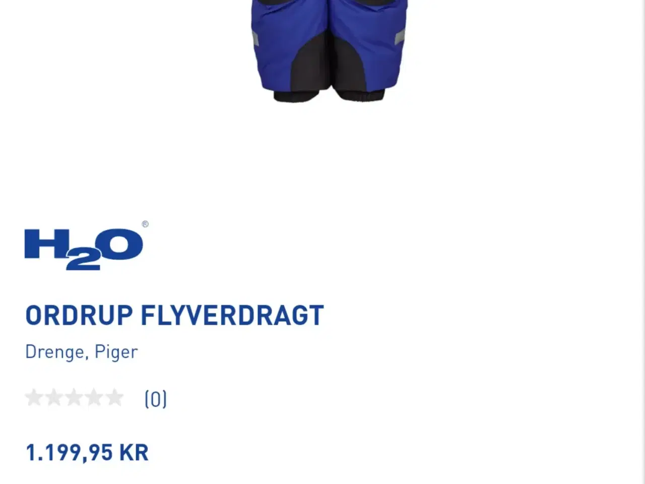 Billede 2 - H2O flyverdragt str 122 