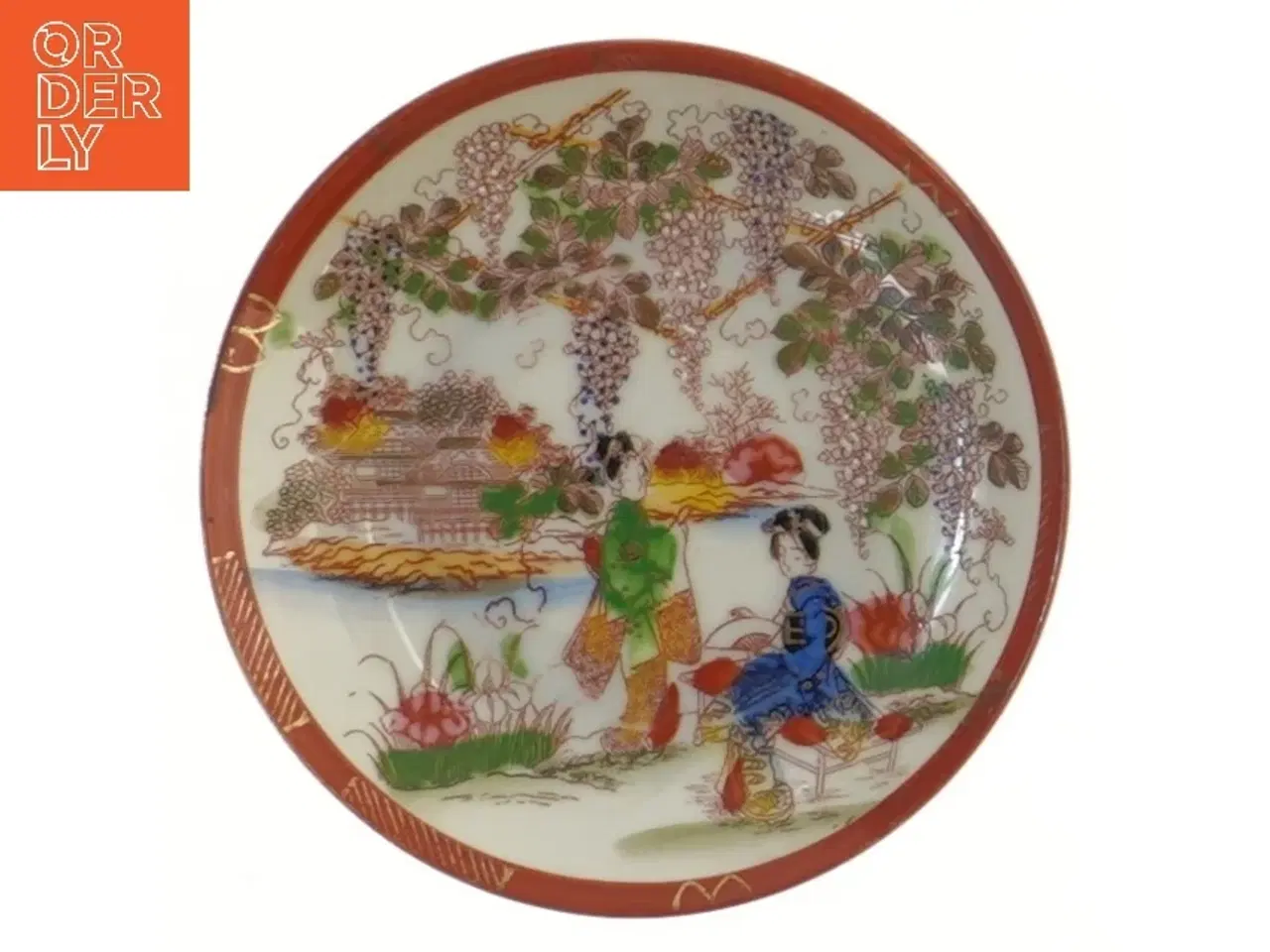 Billede 3 - Sæt af dekorative tallerkener (str. Ø 13 cm)