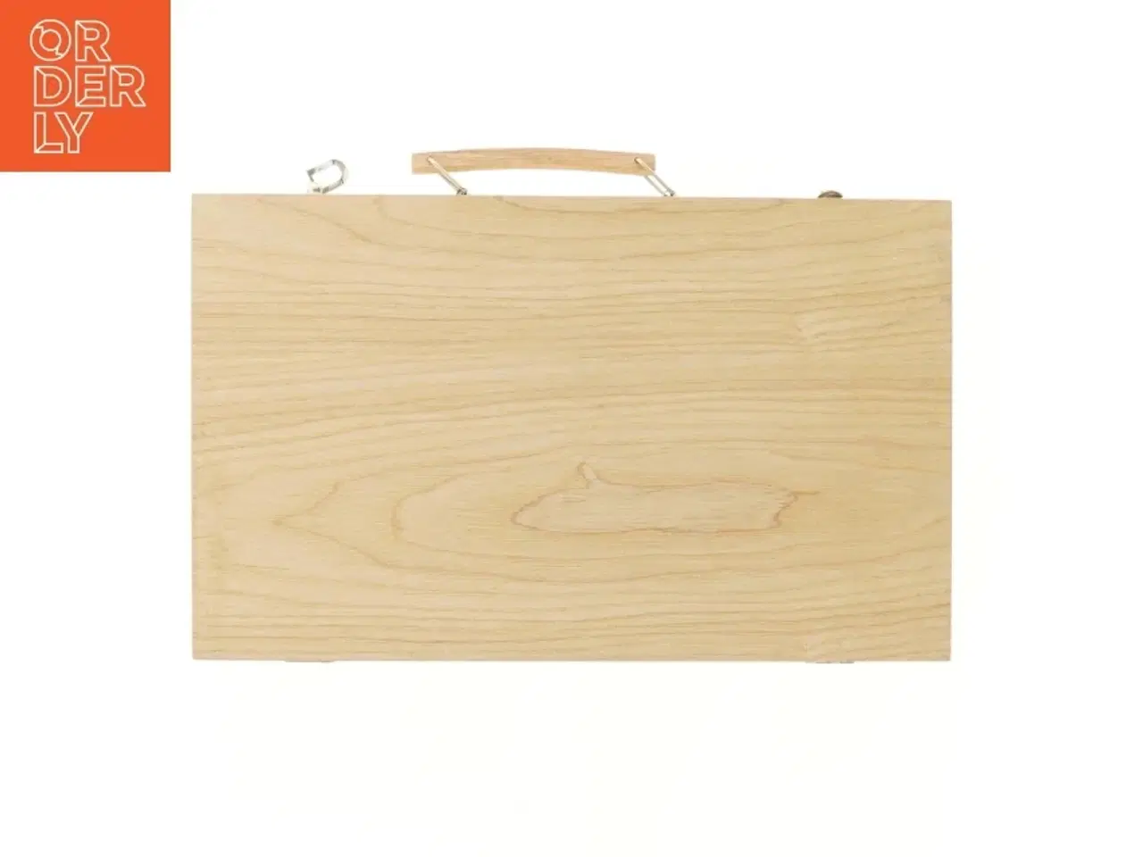 Billede 2 - Tegnesæt i trææske (str. 36,5x22,5 cm)