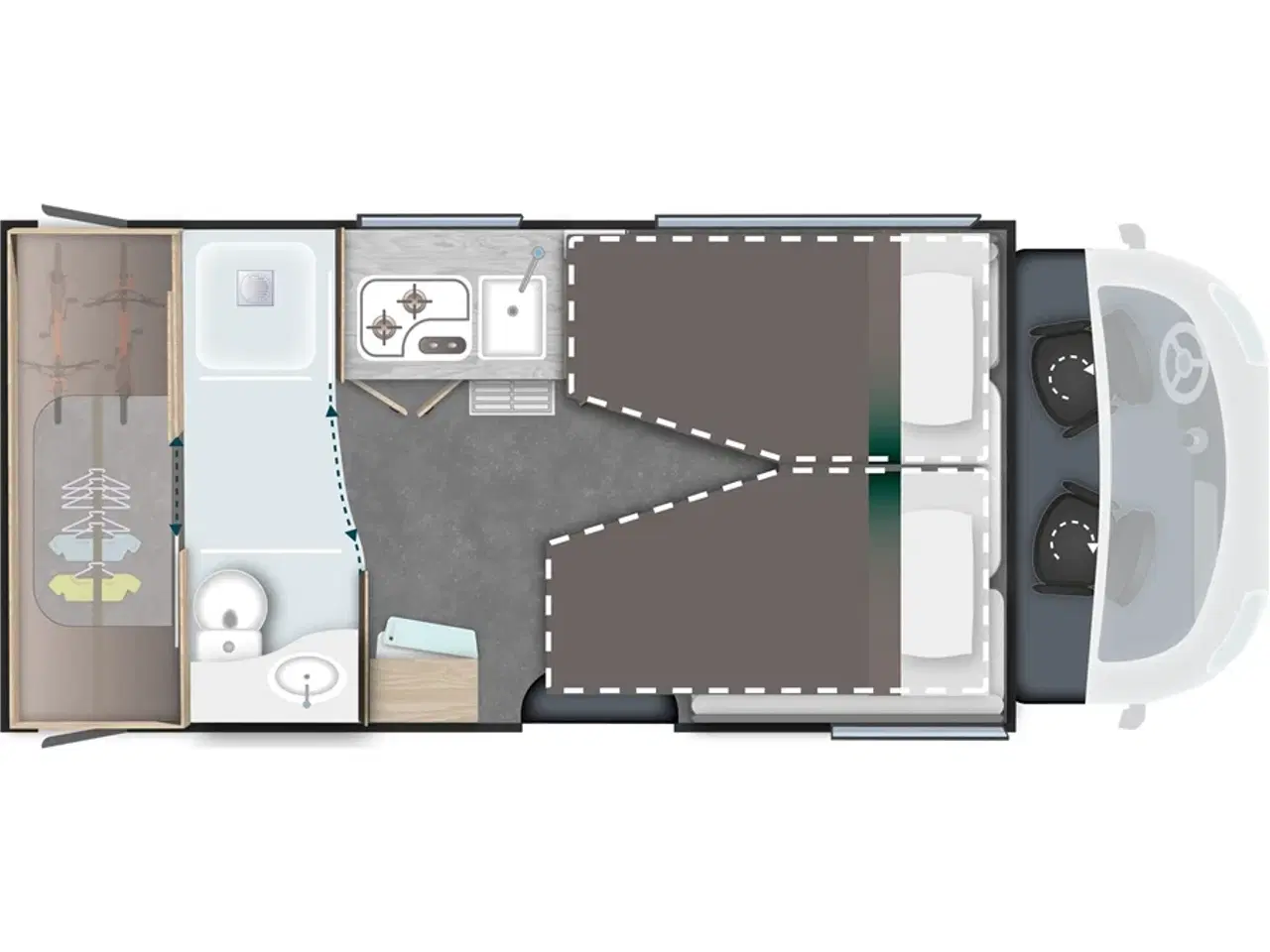 Billede 25 - 2026 - Chausson 630 Titanium Line Ford Chausson 630 Titanium Line. 165 HK og 8-trins automat gear. Adaptiv fartpilot. Artic-pakke.