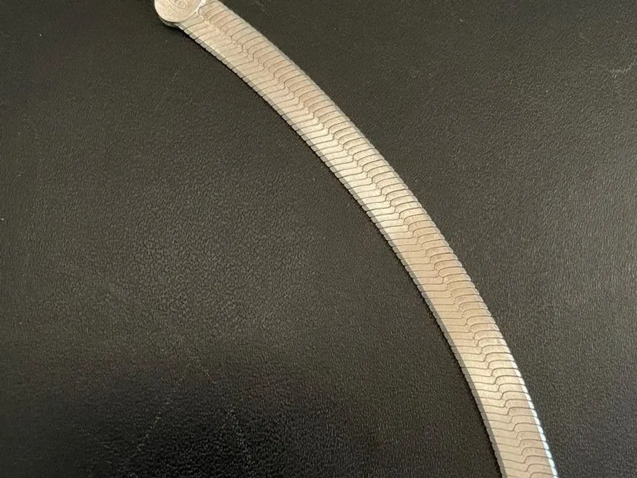 Billede 6 - Flot 925 sølv Herringbone halskæde på 51 cm