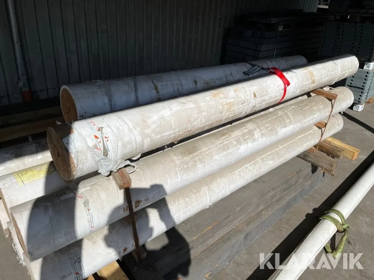 Billede 1 - Stolper/pullerter Lilleheden Limtræ rund 8 styk 190mm