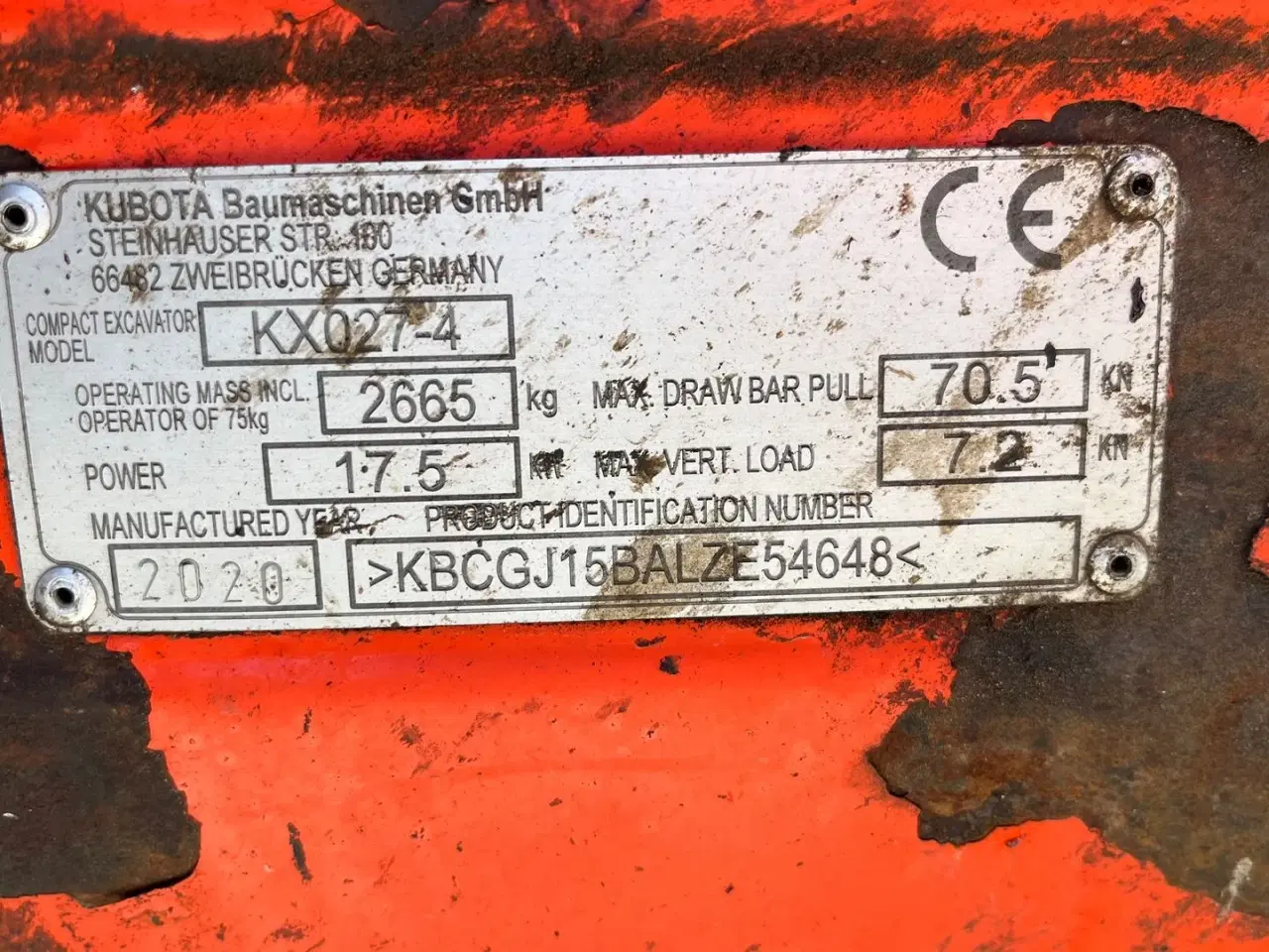 Billede 8 - Kubota kx027-4 Med Aftageligt Engcon rotortilt og centralsmørring.