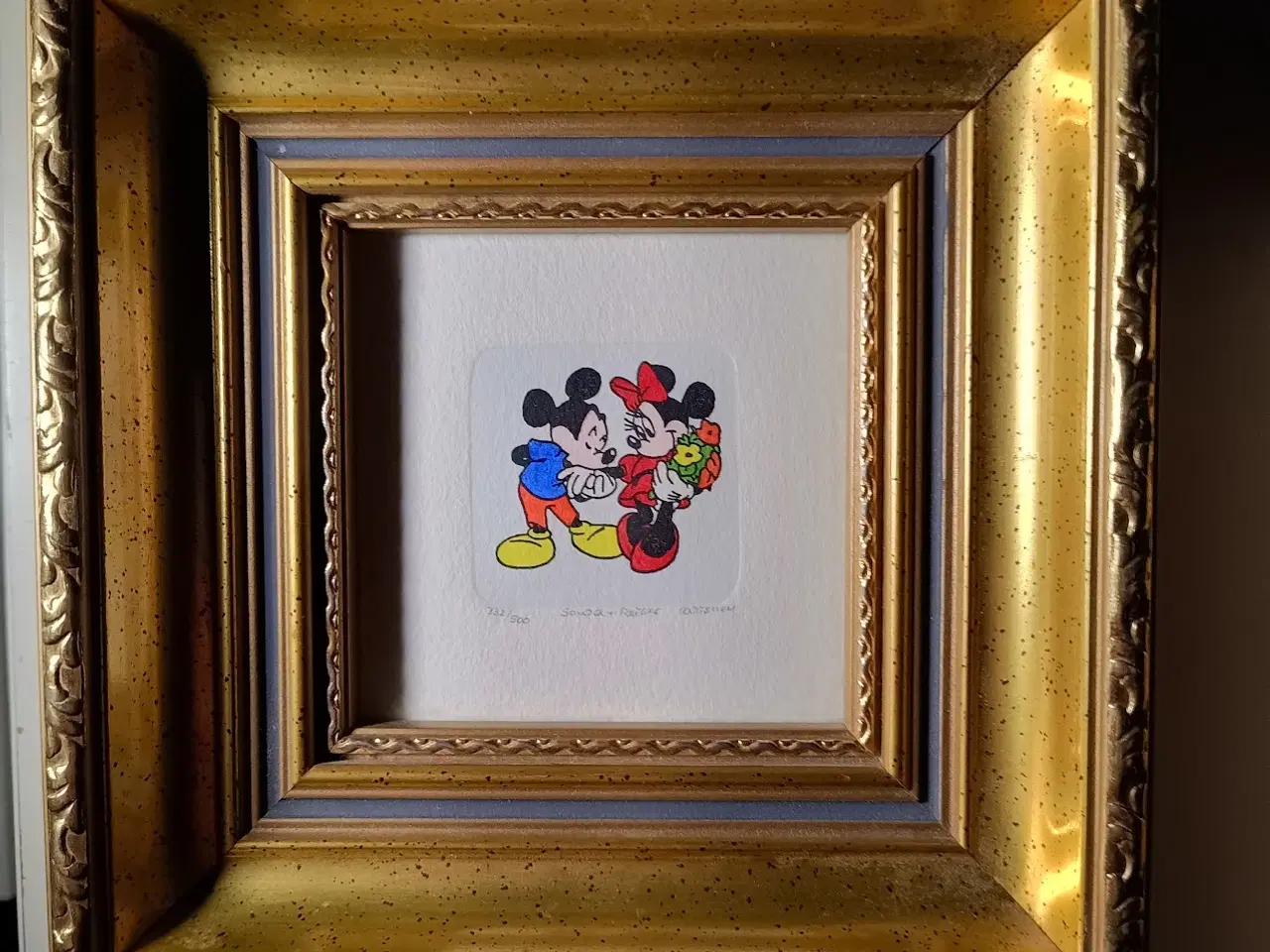 Billede 3 - 3 Disney litografier.Original Etsning.