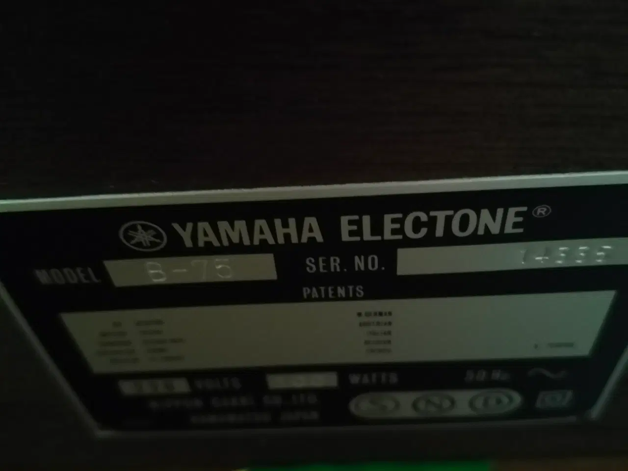 Billede 3 - El Orgel Tamaha B75