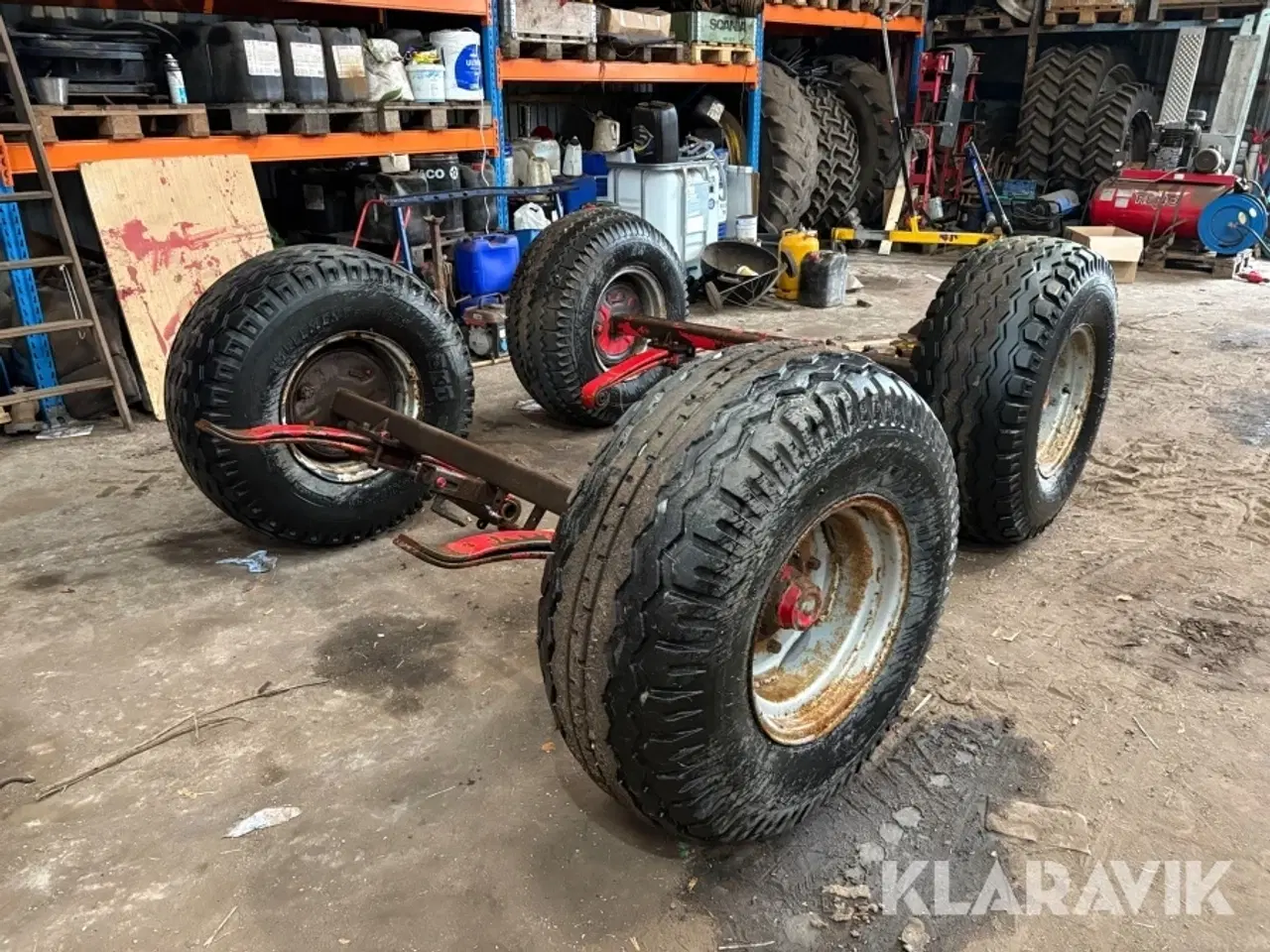 Billede 4 - Aksler med dæk - 2 stk