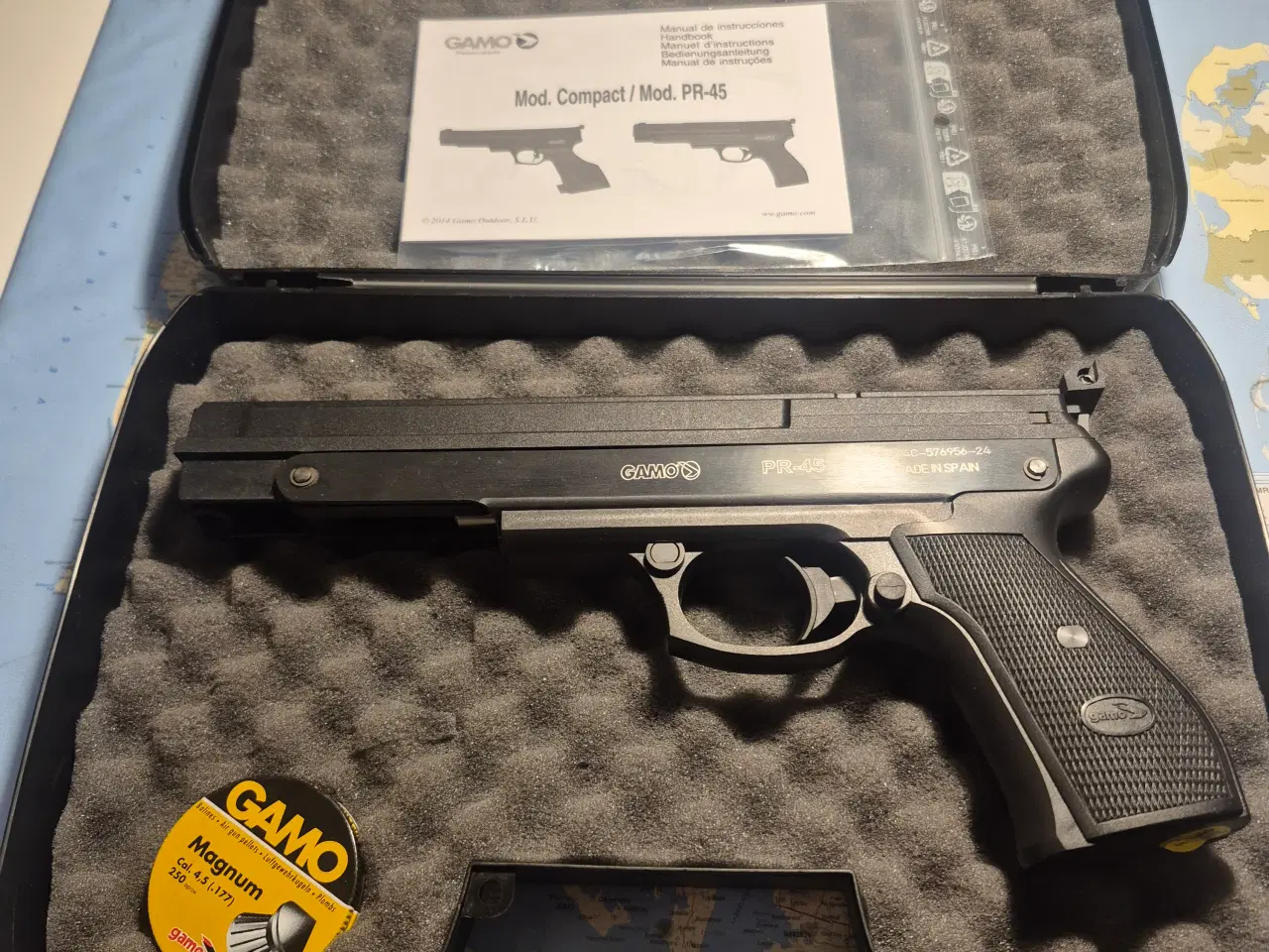 Billede 2 - GAMO PR-45 gasrams-cylinder præcisions luftpistol.