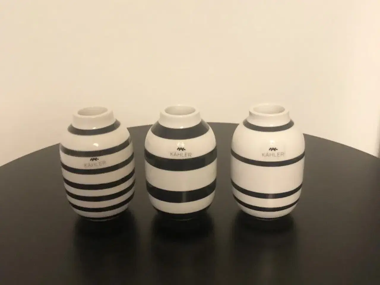 Billede 1 - Kähler Omaggio Miniature vaser, 3 stk.