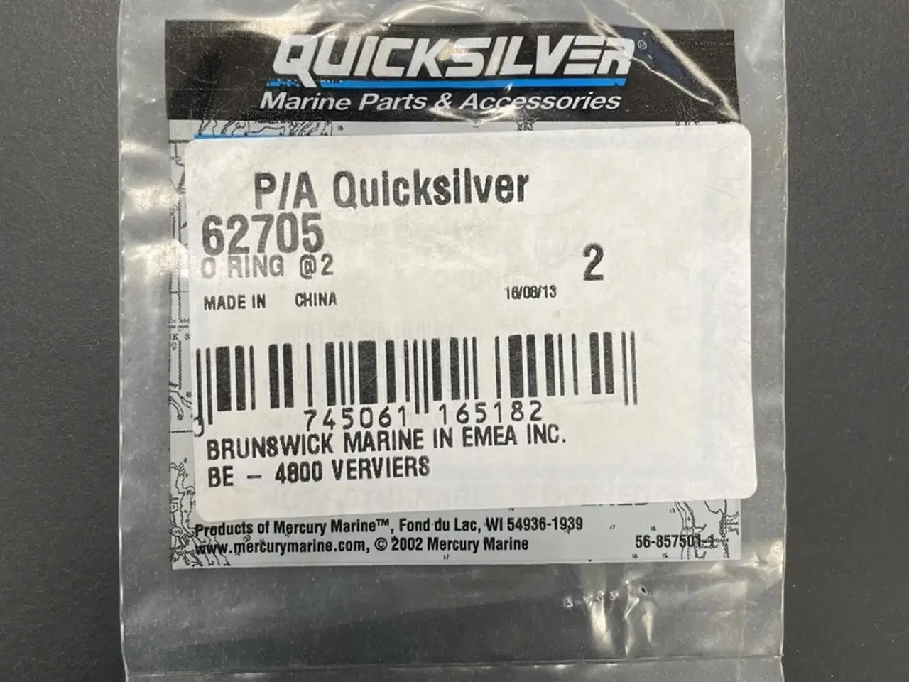 Billede 1 - Quicksilver O-RING