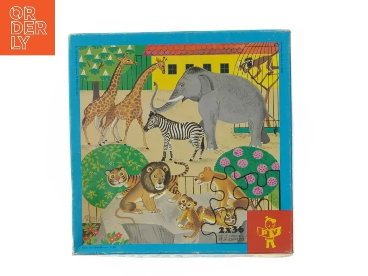 Billede 1 - Vintage børnepuslespil (str. 2 x 36. brikker)