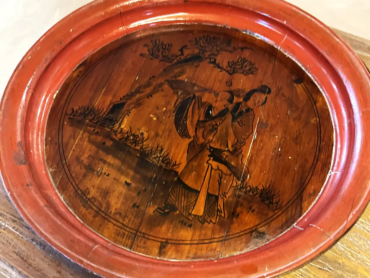 Billede 1 - Kina gl. træfad. ca. 1900 