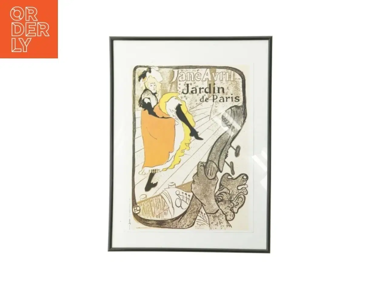 Billede 1 - Plakat med ramme af Jane Avril (str. 41 x 31 cm)