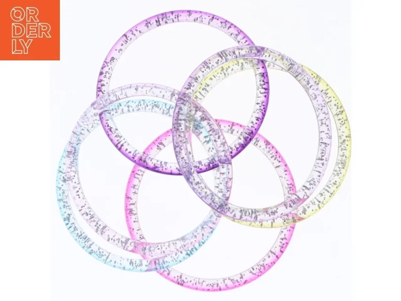 Billede 2 - Glitrende plast armbånd (str. Ø 6,5 cm)