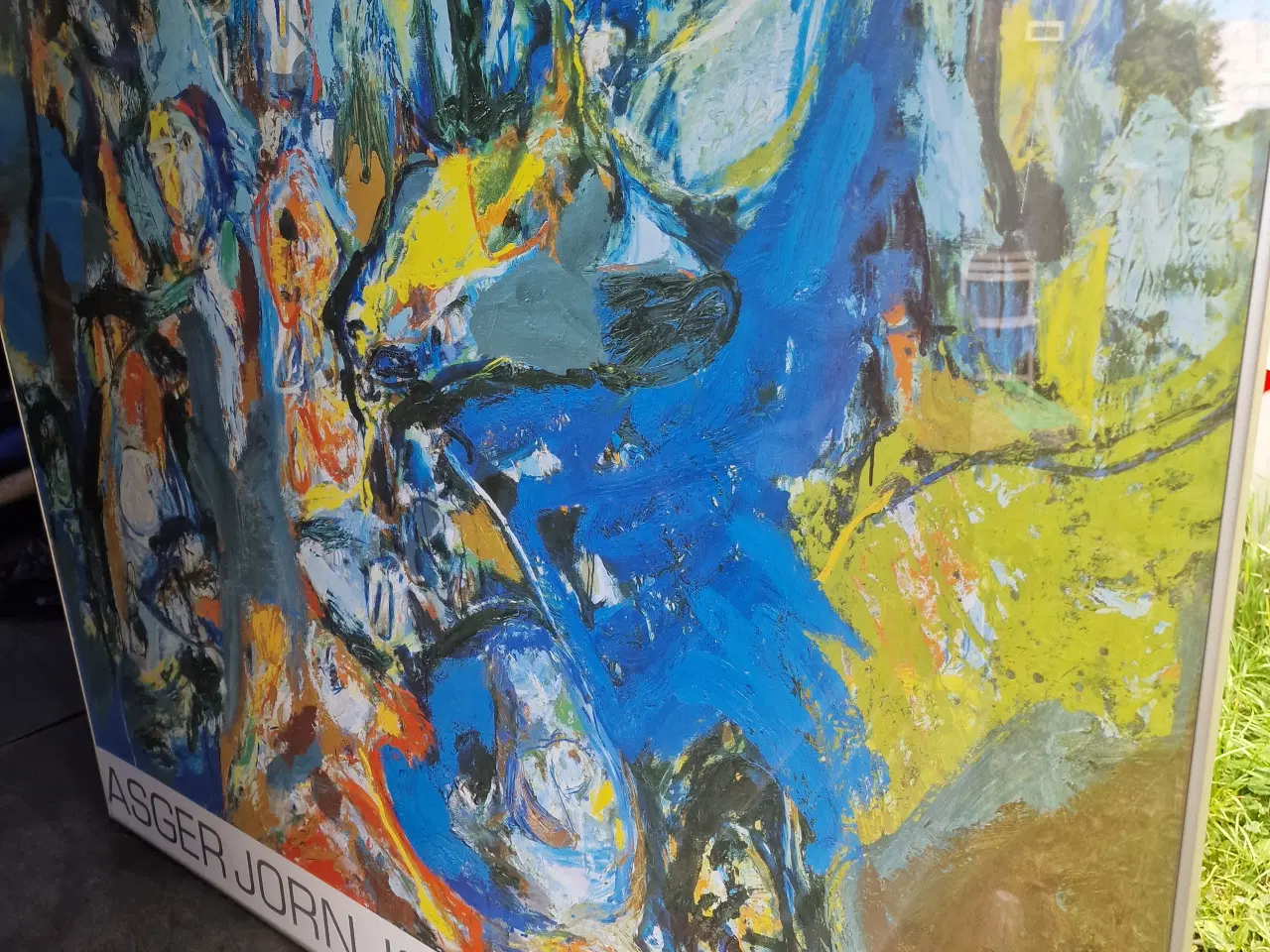 Billede 4 - ASGER JORN print i metalskifteramme med glasfront 
