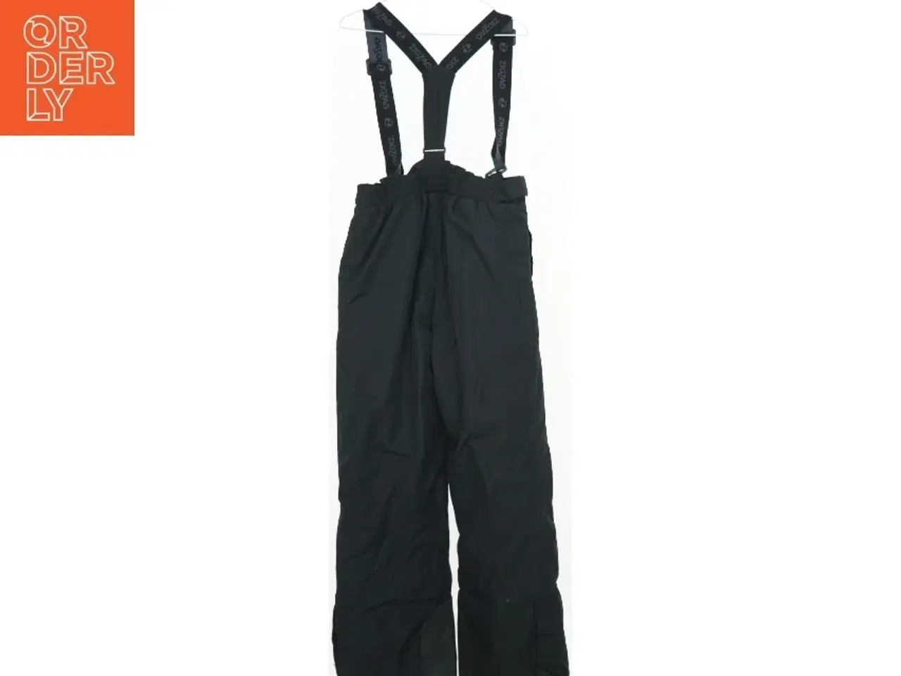 Billede 2 - Sort vandafvisende overtræksbukser med seler fra ZigZag (str. 152)