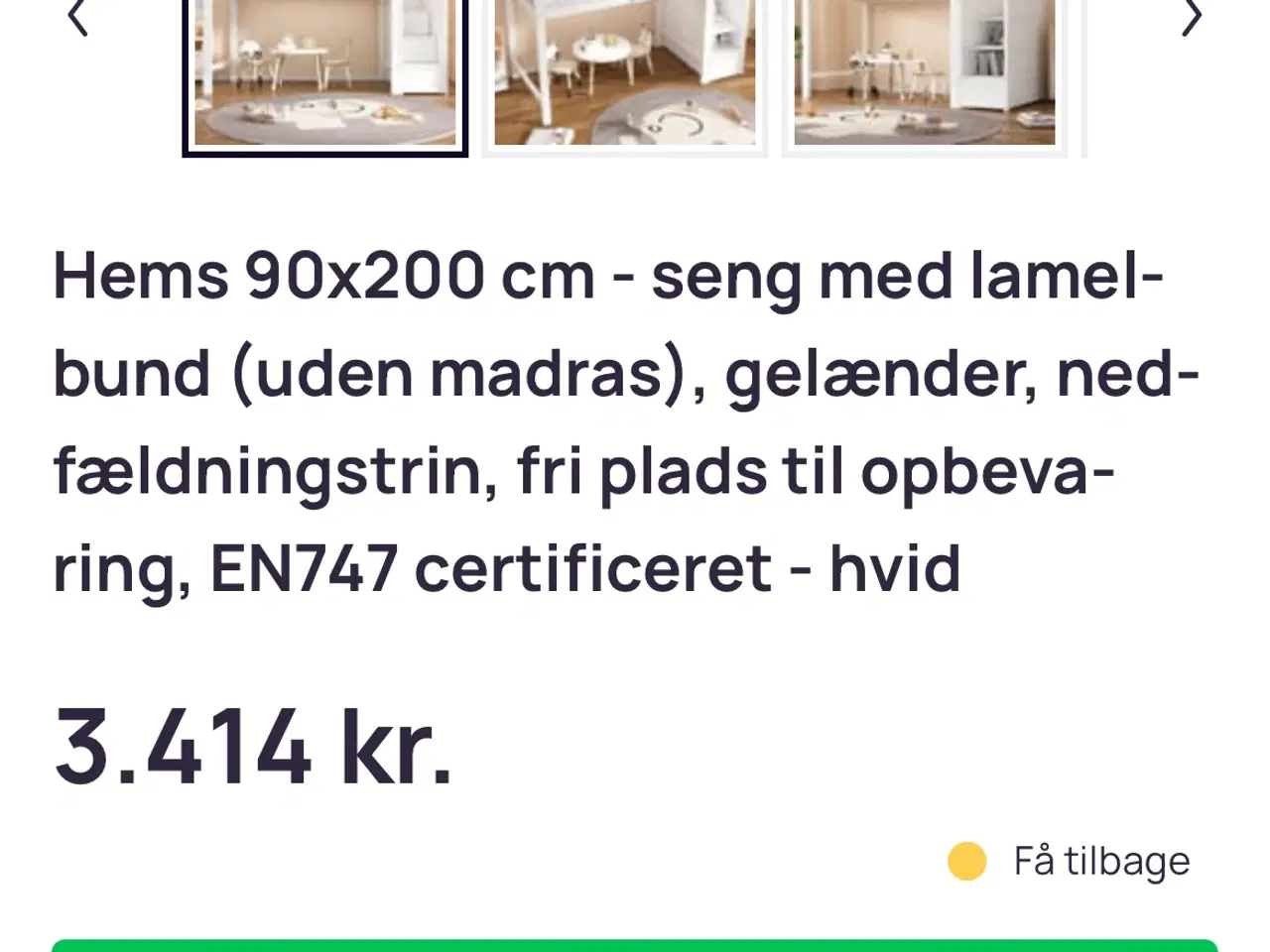 Billede 8 - Højseng med plads under