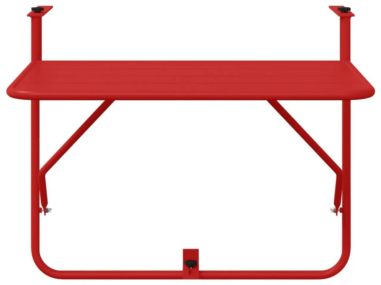 Billede 6 - Hængende Altan Bord Rød 60 x 39 x 65 cm Stål